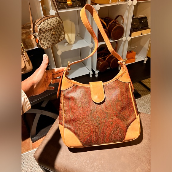 Handbags - 4  (spin wheel 1) ETRO Milano Paisley VINTAGE handbag purse